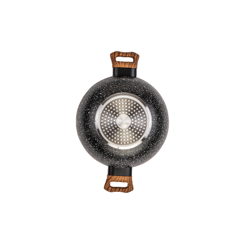 Deep Kadhai with Glass Lid