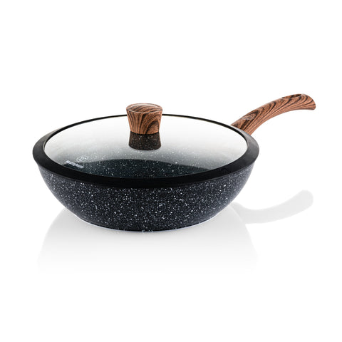 Wok with Glass Lid