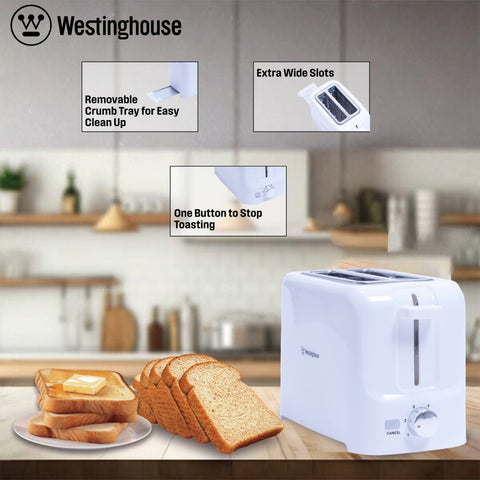 Toaster 2 Slice White Body Toaster