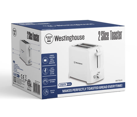 Toaster 2 Slice White Body Toaster