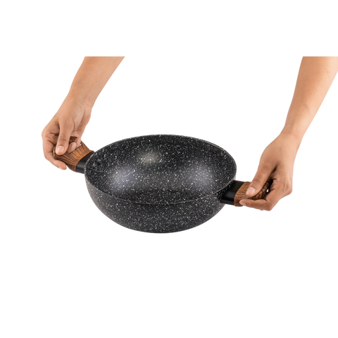 Deep Kadhai with Glass Lid