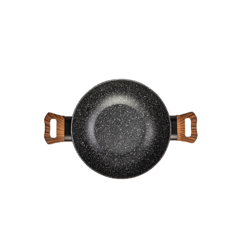 Deep Kadhai with Glass Lid