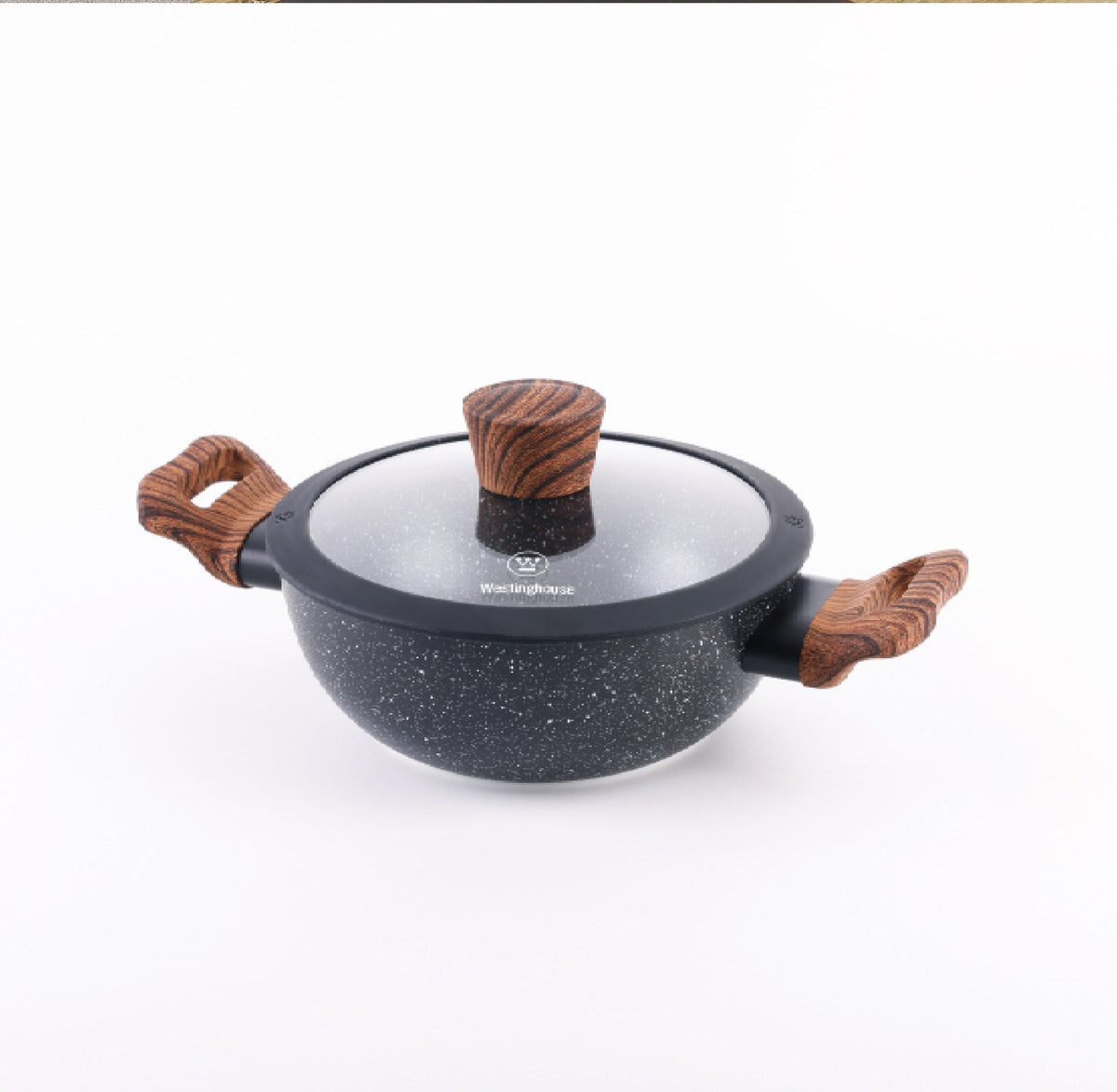 Deep Kadhai with Glass Lid