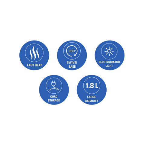 Glass Kettle 1.8 Ltr